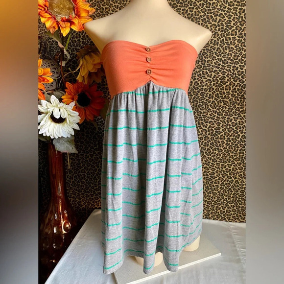 🌻5/$25🌻REWIND Striped Halter Style Dress/Coverup | MEDIUM | - Picture 1 of 5